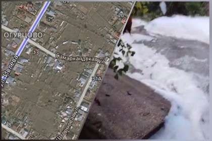 Белая пена в реке Огурцово встревожила новосибирцев