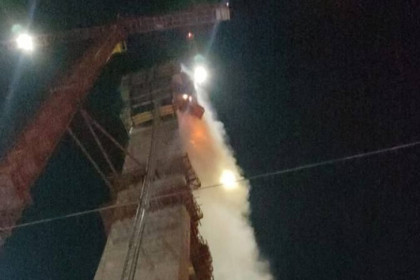 За 36 минут локализовали пожар на четвертом мосту в Новосибирске
