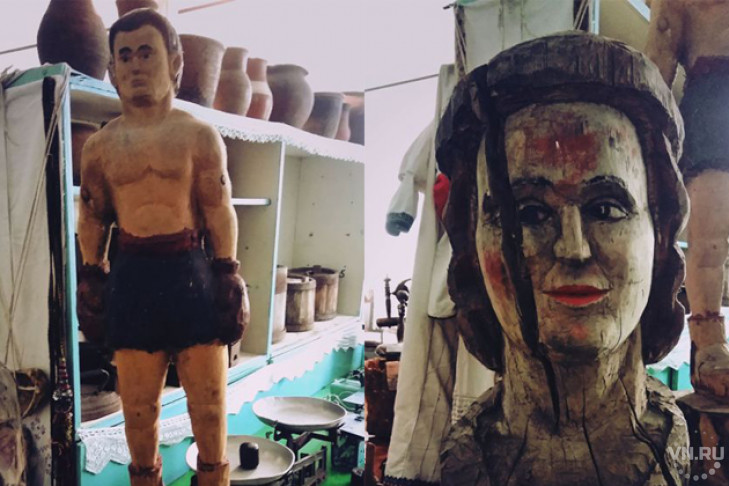 Таинственные деревянные статуи обнаружили в школьном музее