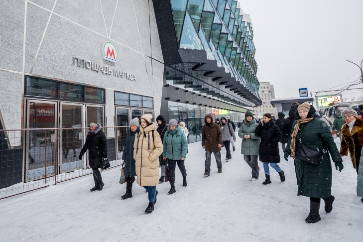 Вход в метро №4 "Площадь Маркса" в Новосибирске закроют на ремонт с 5 ноября