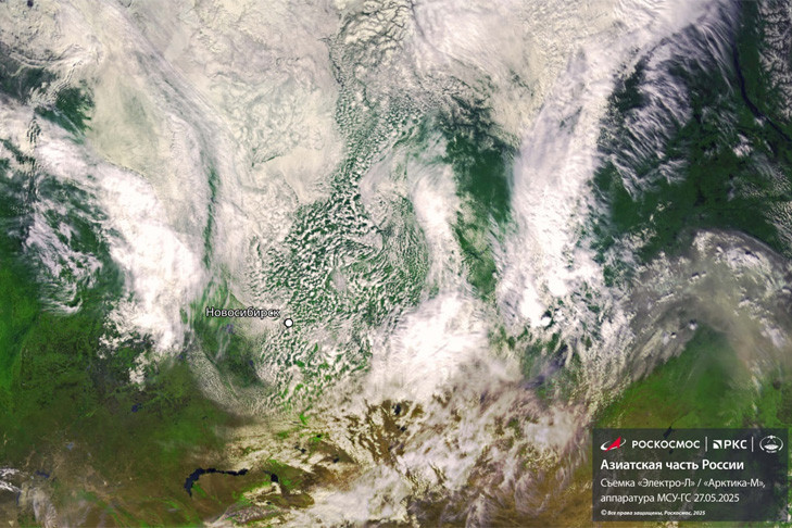 Роскосмос показал спутниковое фото заморозков под Новосибирском