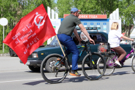 В очередной велопробег накануне Дня Победы отправились жители Татарска