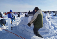 На Обском море новосибирцы строят «Город Эскимосов»