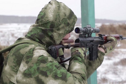«Отважные» снайперы проходят подготовку в Новосибирской области