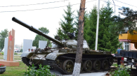 Танк Т-62 установили у сельского мемориала в Новосибирской области