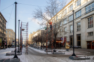 Пешеходную зону улицы Ленина освободят от праздничных огней к 11 февраля