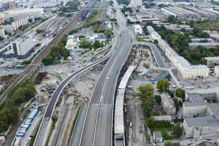 Два съезда Левобережной развязки открыли в Новосибирске с 11 сентября