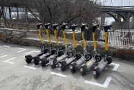 Разметки для парковки самокатов появились на улицах Новосибирска