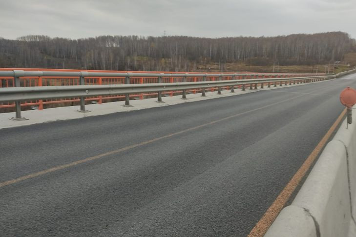 Завершается ремонт моста у Гусиного Брода на Ленинск-Кузнецкой трассе