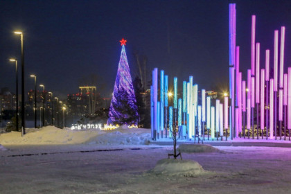Светящийся парк «Арена» открыли для посетителей в Новосибирске