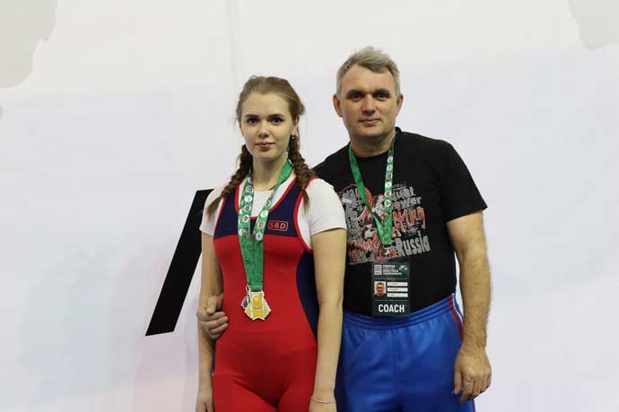 Татьяна Бельская тренируется под руководством своего отца Игоря Бельского. Фото предоставлено Игорем Бельским